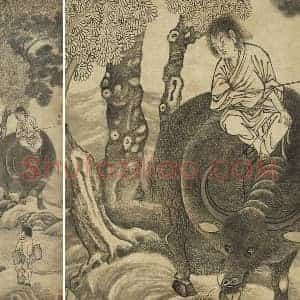 丁云鹏《三生图》轴
