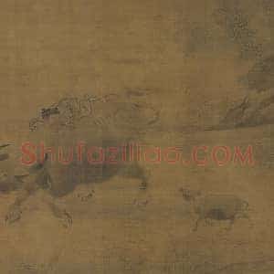 李唐《乳牛图》轴