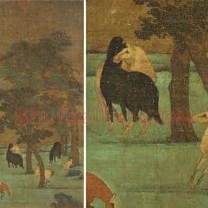 元 赵雍《骏马图》轴