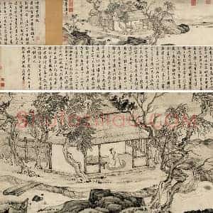 唐寅《悟阳子养性图》全卷