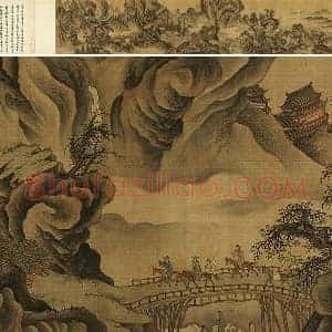 郭熙山水画《寒林蜀道卷》全卷