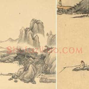 王翚《仿燕文贵秋山萧寺图》山水页