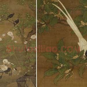 吕纪《四季花鸟图之秋景图》