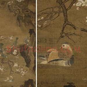 吕纪《四季花鸟图之春景图》