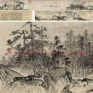 夏圭山水画《溪山清远图》全卷
