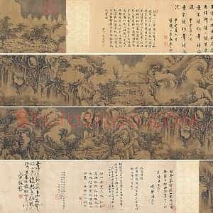 郭熙山水人物《关山积雪图》卷