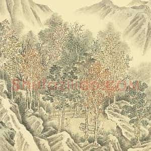 周鲲摹唐寅终南十景图“羃翠庭”页