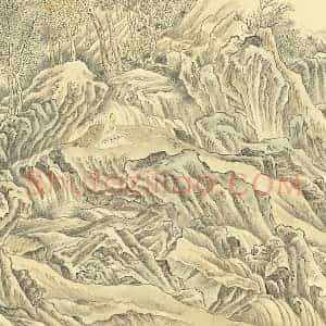 周鲲摹唐寅终南十景图“涤烦矶”页