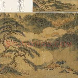 南宋 赵伯骕《万松金阙图》全卷