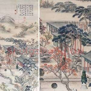清代宫廷画 周鲲画应钟协律