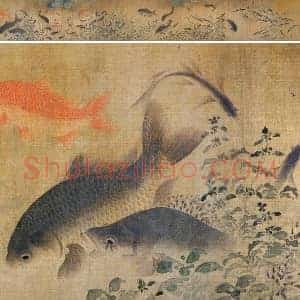 刘寀《落花游鱼图》卷
