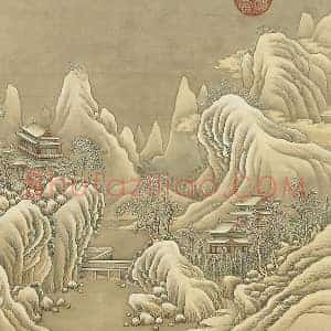 清 张雨森《仿燕文贵雪景山水》页