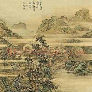 清 张雨森《仿李唐月景山水》页