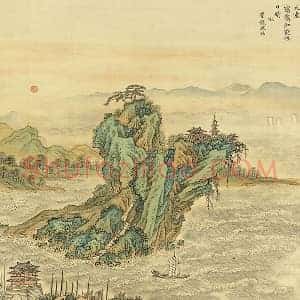 清 张雨森《仿李公麟山水》页