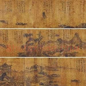 元 吴镇《仿荆浩唐人渔父图》卷