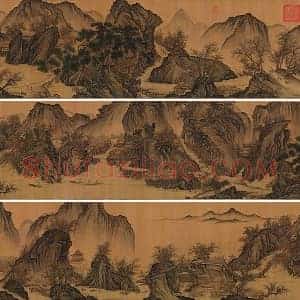 传五代梁荆浩山水画卷