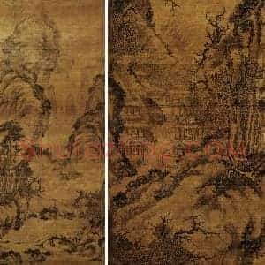 传郭熙山水画轴