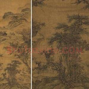 郭熙《秋山行旅图》轴
