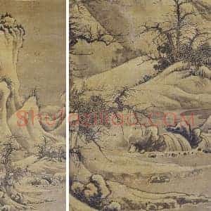传郭熙《雪山行旅图》轴