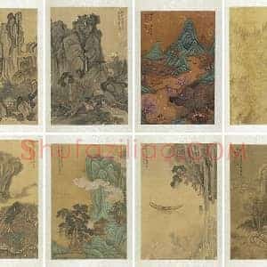 清 赵澄仿古山水画册（共8开）