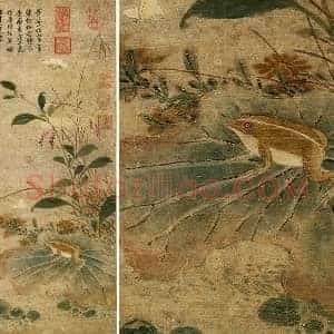 黄居寀《蛤子蝴蝶图》轴