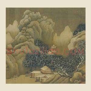 赵干山水画雪景