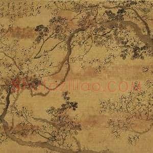 钱杜墨梅图《仿唐寅笔法》页