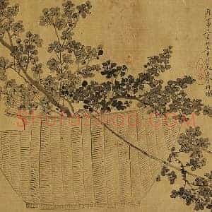 清 钱杜画梅花图《仿青藤道人》页