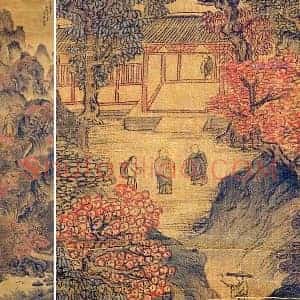 王蒙《关山萧寺图》