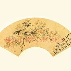 明陈淳花卉扇面页