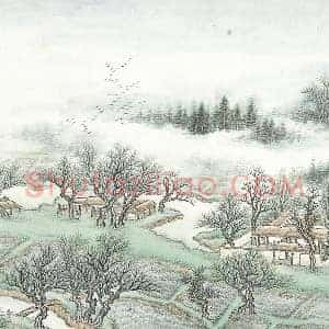 张石园《仿惠崇山水》页