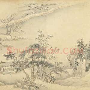 王翚山水《仿卢鸿草堂图》页