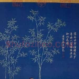 清代 郎世宁《平安春信图》国画人物工笔作品图片赏析