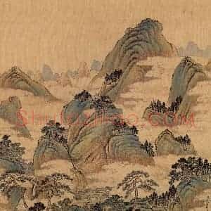 清代 唐岱《十万图》国画山水作品图片赏析