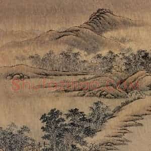 清代 唐岱《十万图》国画山水作品图片赏析