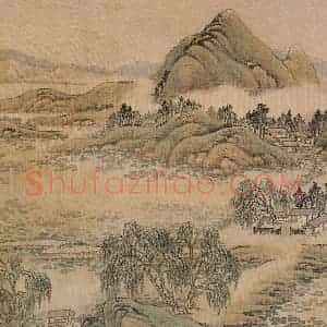 清代 唐岱《十万图》国画山水作品图片赏析