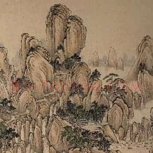 清代 唐岱《十万图》国画山水作品图片赏析