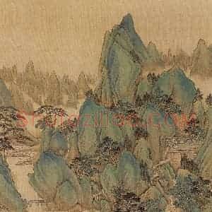 清代 唐岱《十万图》国画山水作品图片赏析