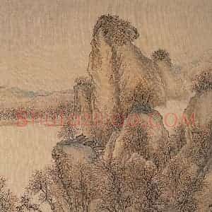 清代 唐岱《十万图》国画山水作品图片赏析