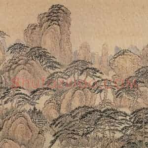 清代 唐岱《十万图》国画山水作品图片赏析