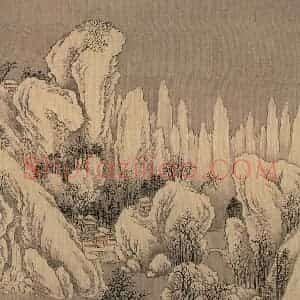 清代 唐岱《十万图》国画山水作品图片赏析