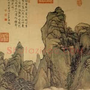 清代 丁观鹏《弘历维摩演教图》国画综合工笔作品图片赏析
