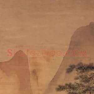 清代 徐扬《山斋对弈图》国画山水工笔作品图片赏析