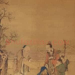 清代 庄豫德《人物图》国画人物工笔作品图片赏析