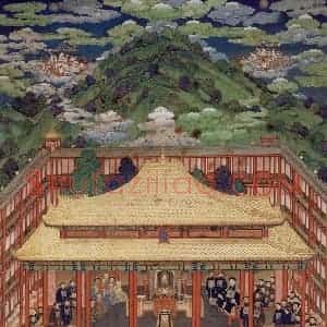 清代《万法归一图》国画综合工笔作品图片赏析