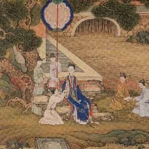 清代 焦秉贞《历朝贤后故事图》国画人物工笔作品图片赏析