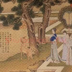 清代 焦秉贞《历朝贤后故事图》国画人物工笔作品图片赏析