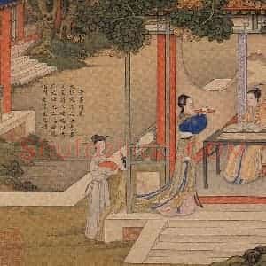 清代 焦秉贞《历朝贤后故事图》国画人物工笔作品图片赏析