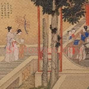 清代 焦秉贞《历朝贤后故事图》国画人物工笔作品图片赏析