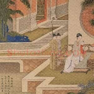 清代 焦秉贞《历朝贤后故事图》国画人物工笔作品图片赏析